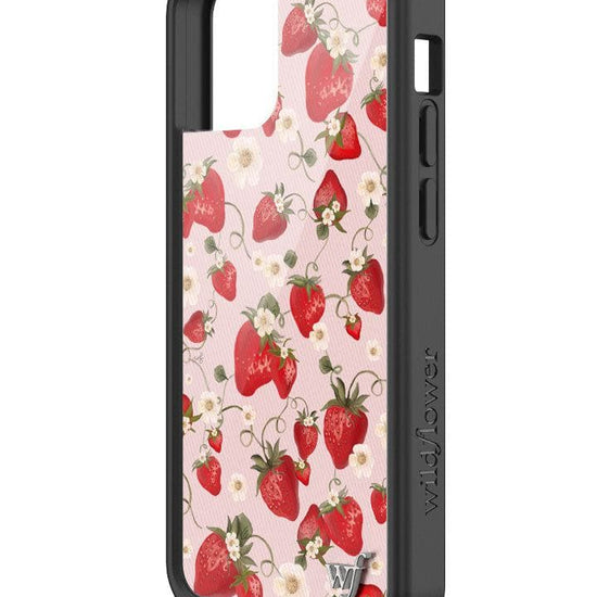 wildflower strawberry fields iphone 13mini case angle