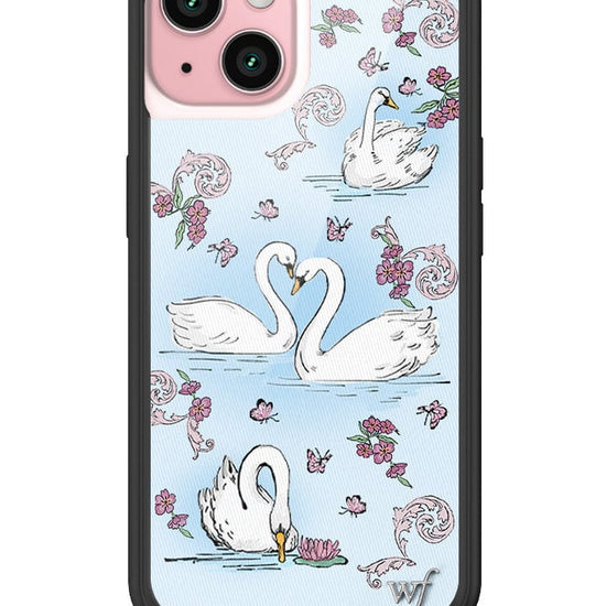 wildflower swan lake iphone 15 case