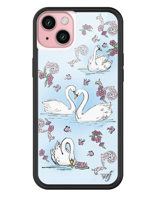 wildflower swan lake iphone 15plus case
