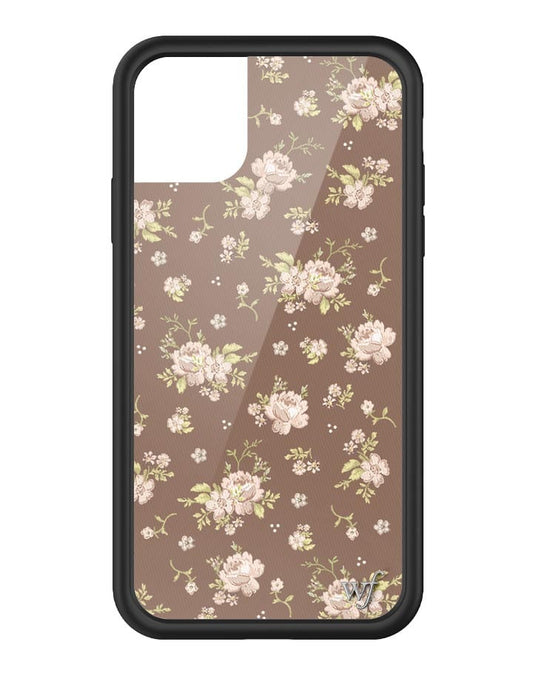 wildflower brown floral iphone 11pro case