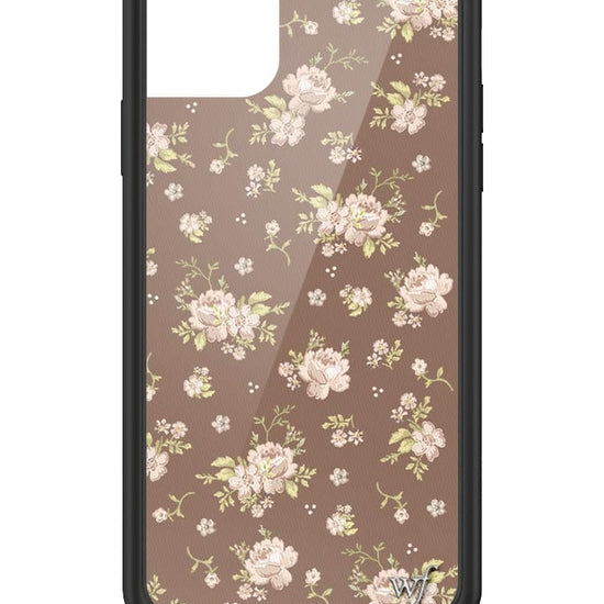 wildflower brown floral iphone 11promax case