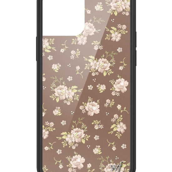 wildflower brown floral iphone 12/12pro case