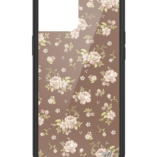 wildflower brown floral iphone 12promax case