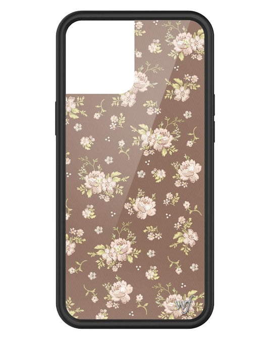 wildflower brown floral iphone 12promax case