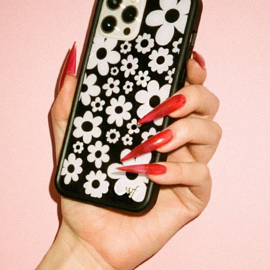 Bloom iPhone 13 Case | Black and White.
