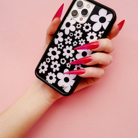 Bloom iPhone 12/12 Pro Case | Black and White.