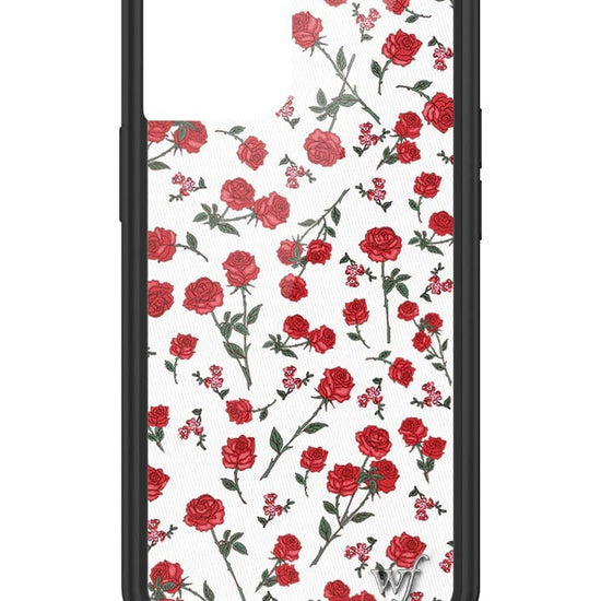wildflower red roses iphone 13mini case