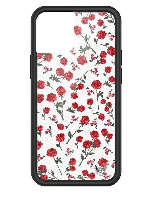 wildflower red roses iphone 13mini case