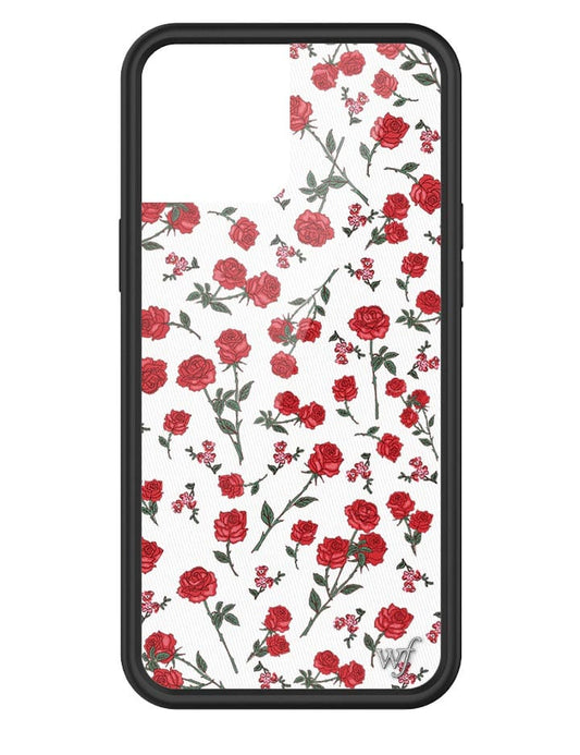 wildflower red roses iphone 12promax case