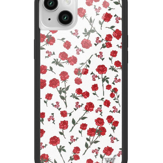 wildflower red roses iphone 14 case