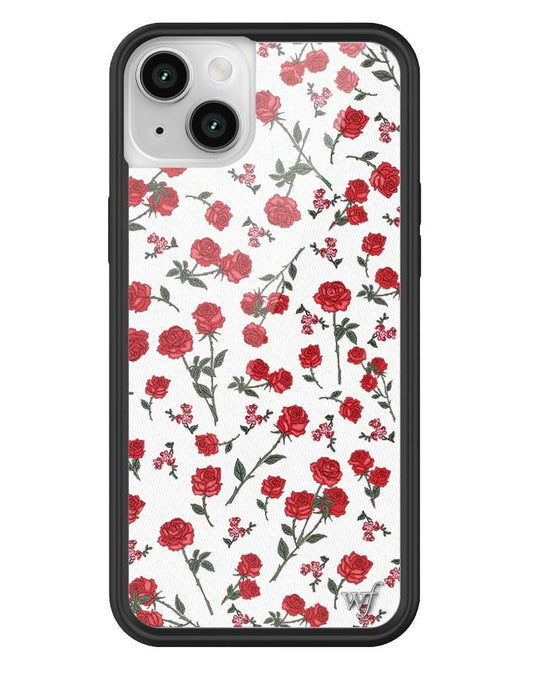 wildflower red roses iphone 14plus case