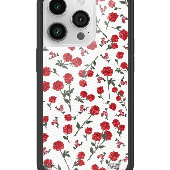 wildflower red roses iphone 14pro case