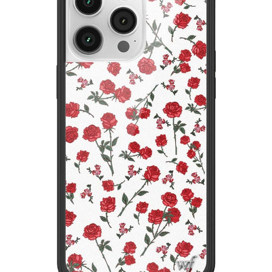 wildflower red roses iphone 14promax case