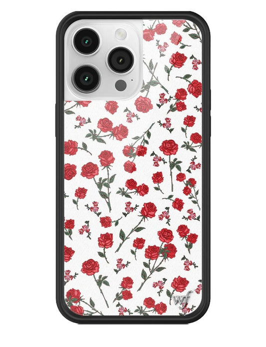 wildflower red roses iphone 14promax case