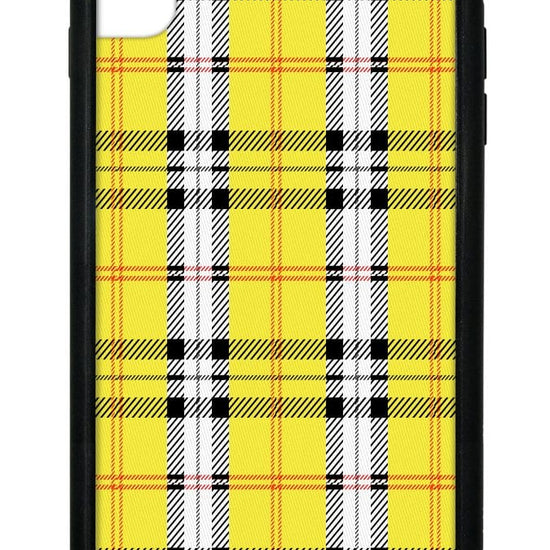 Plaid iPhone Xs Max Case | Yellow