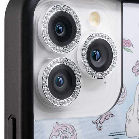 wildflower camera bling silver iphone 15 pro/15 pro max